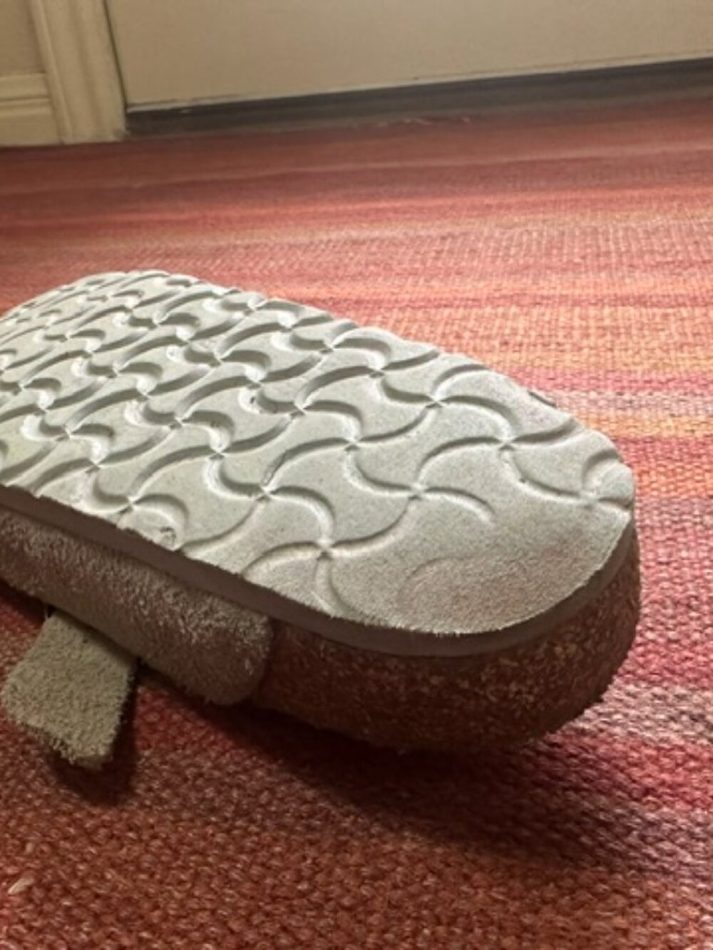 Birkenstock Taupe Boston Slides - Picture 9 of 9
